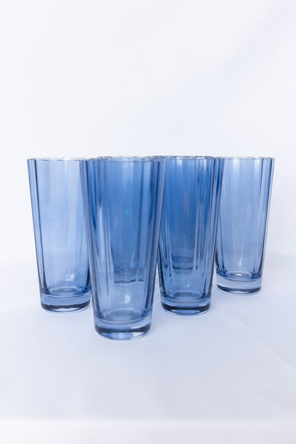 Estelle Colored Sunday High Balls - Set of 6 {Cobalt Blue}