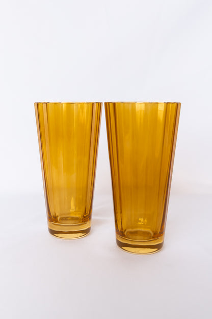 Estelle Colored Sunday High Balls - Set of 2 {Butterscotch}