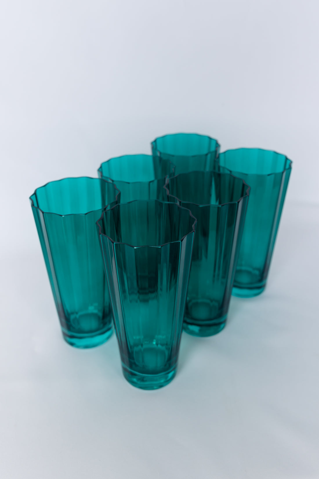 Estelle Colored Sunday High Balls - Set of 6 {Emerald Green}