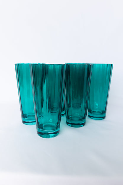 Estelle Colored Sunday High Balls - Set of 6 {Emerald Green}