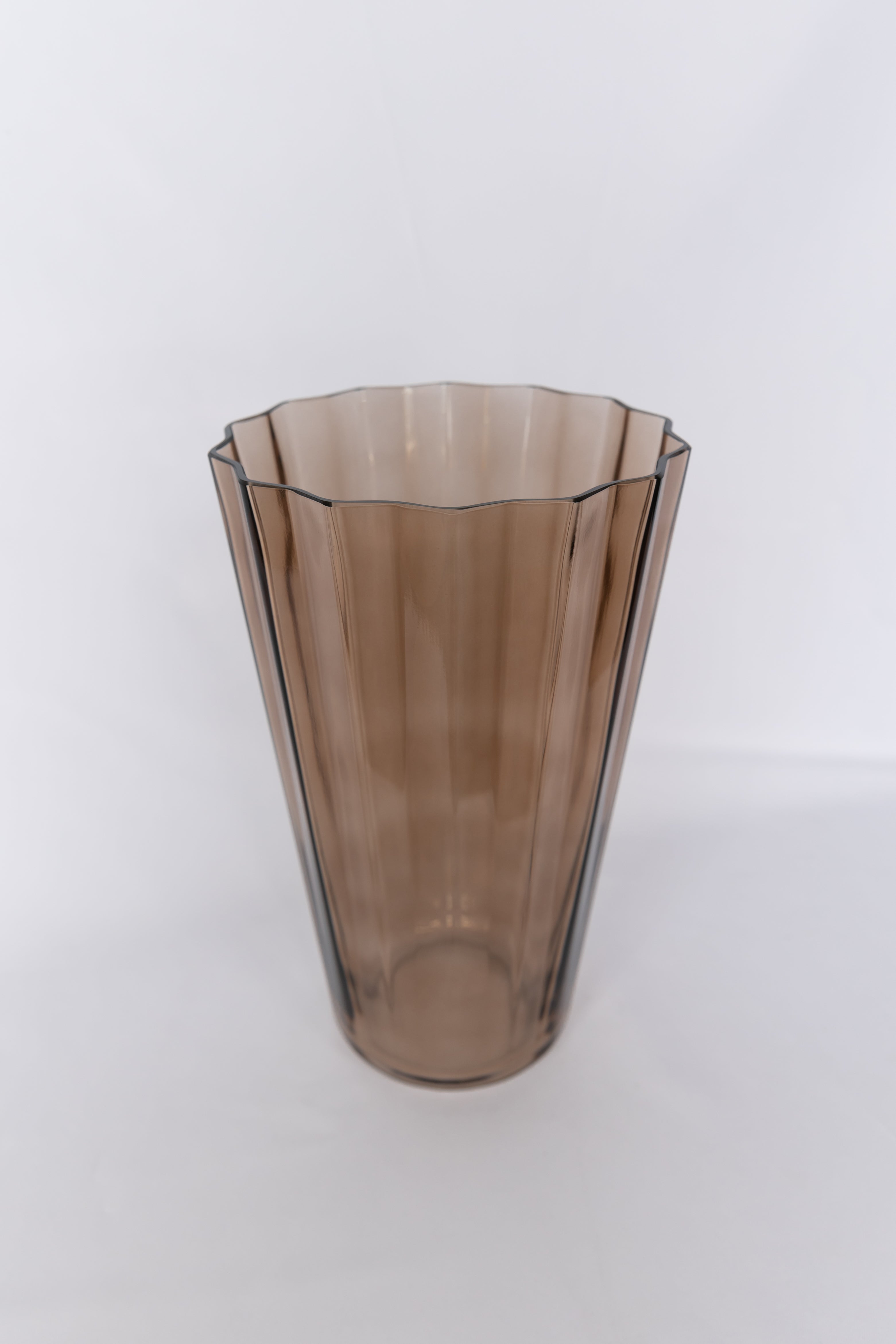 Estelle Colored Sunday Vase - {Amber Smoke}