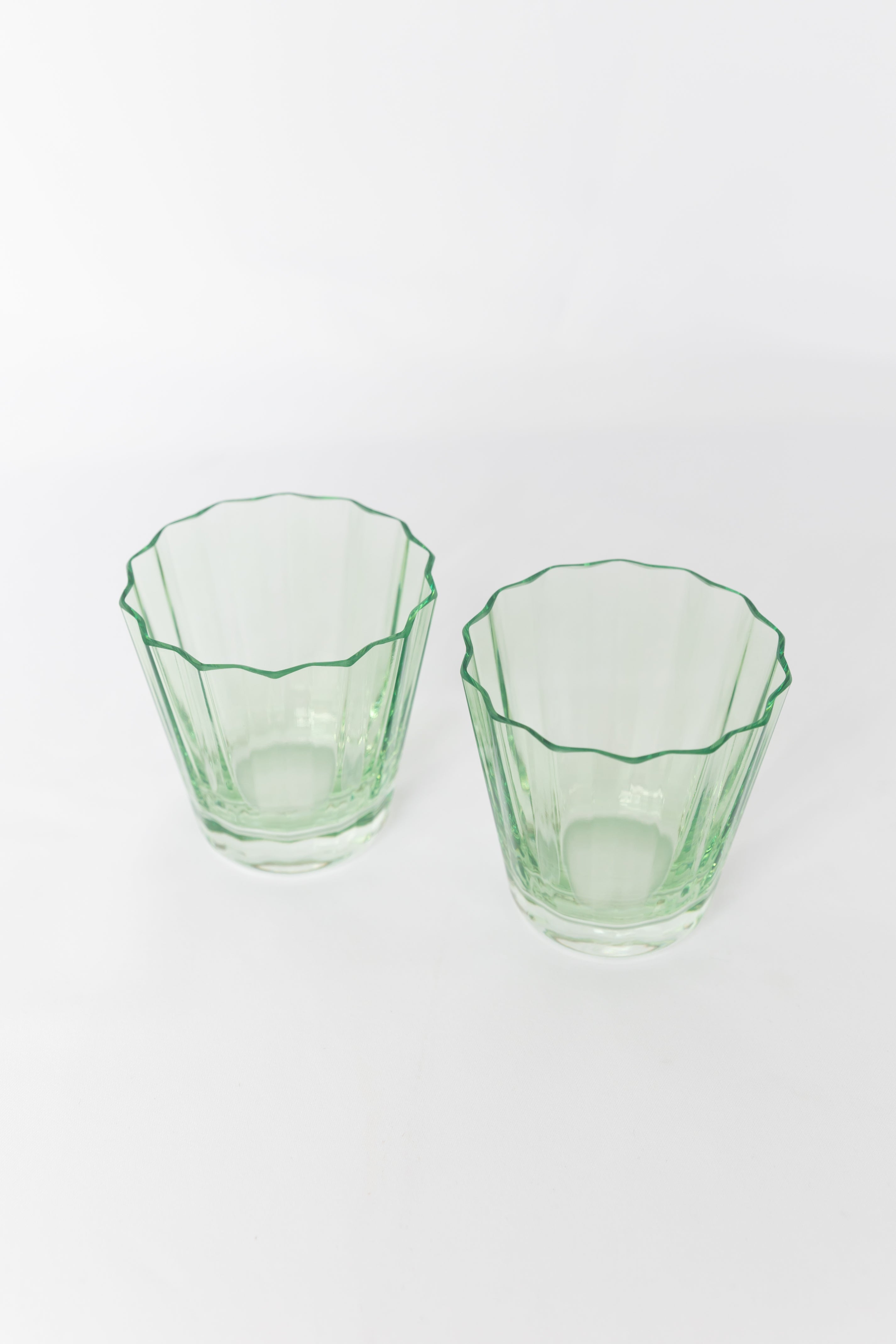 Estelle Colored Sunday Low Balls - Set of 2 {Mint Green}