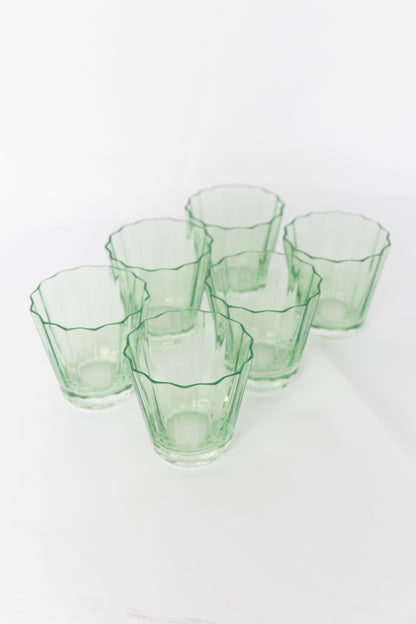 Estelle Colored Sunday Low Balls - Set of 6 {Mint Green}