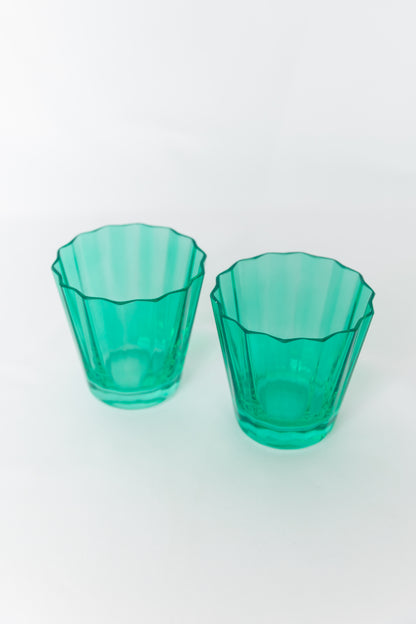 Estelle Colored Sunday Low Balls - Set of 2 {Kelly Green}