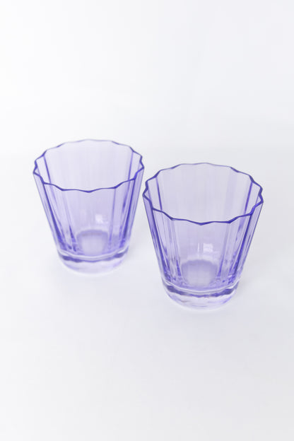 Estelle Colored Sunday Low Balls - Set of 2 {Lavender}