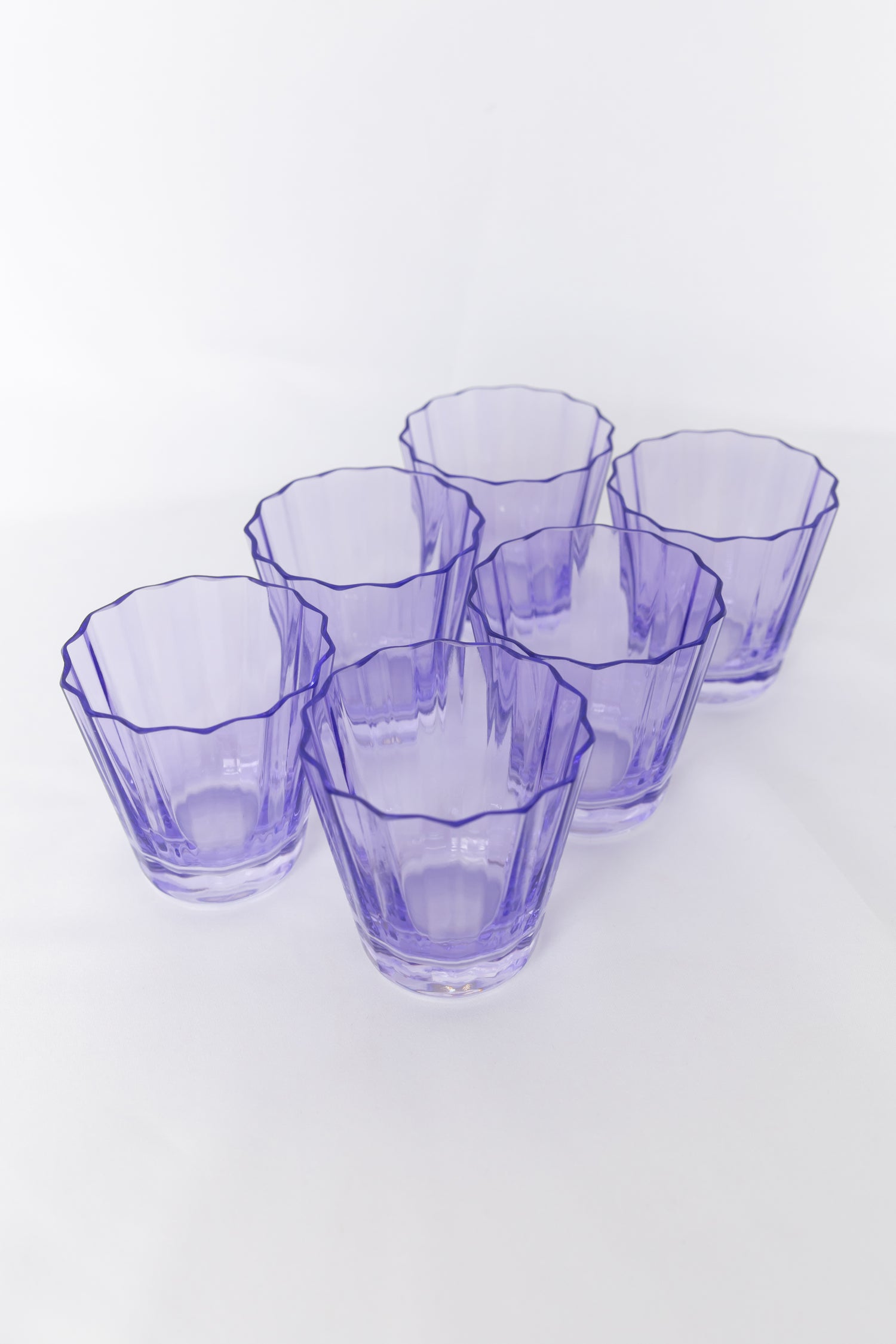 Estelle Colored Sunday Low Balls - Set of 6 {Lavender}