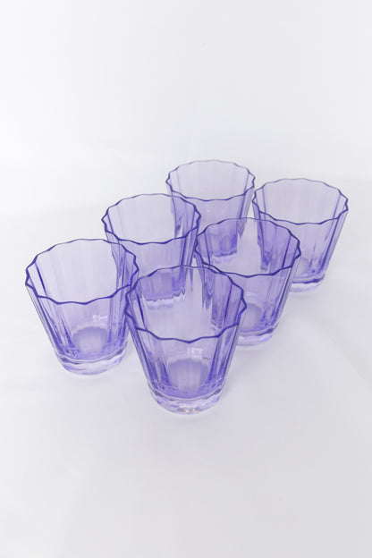 Estelle Colored Sunday Low Balls - Set of 6 {Lavender}