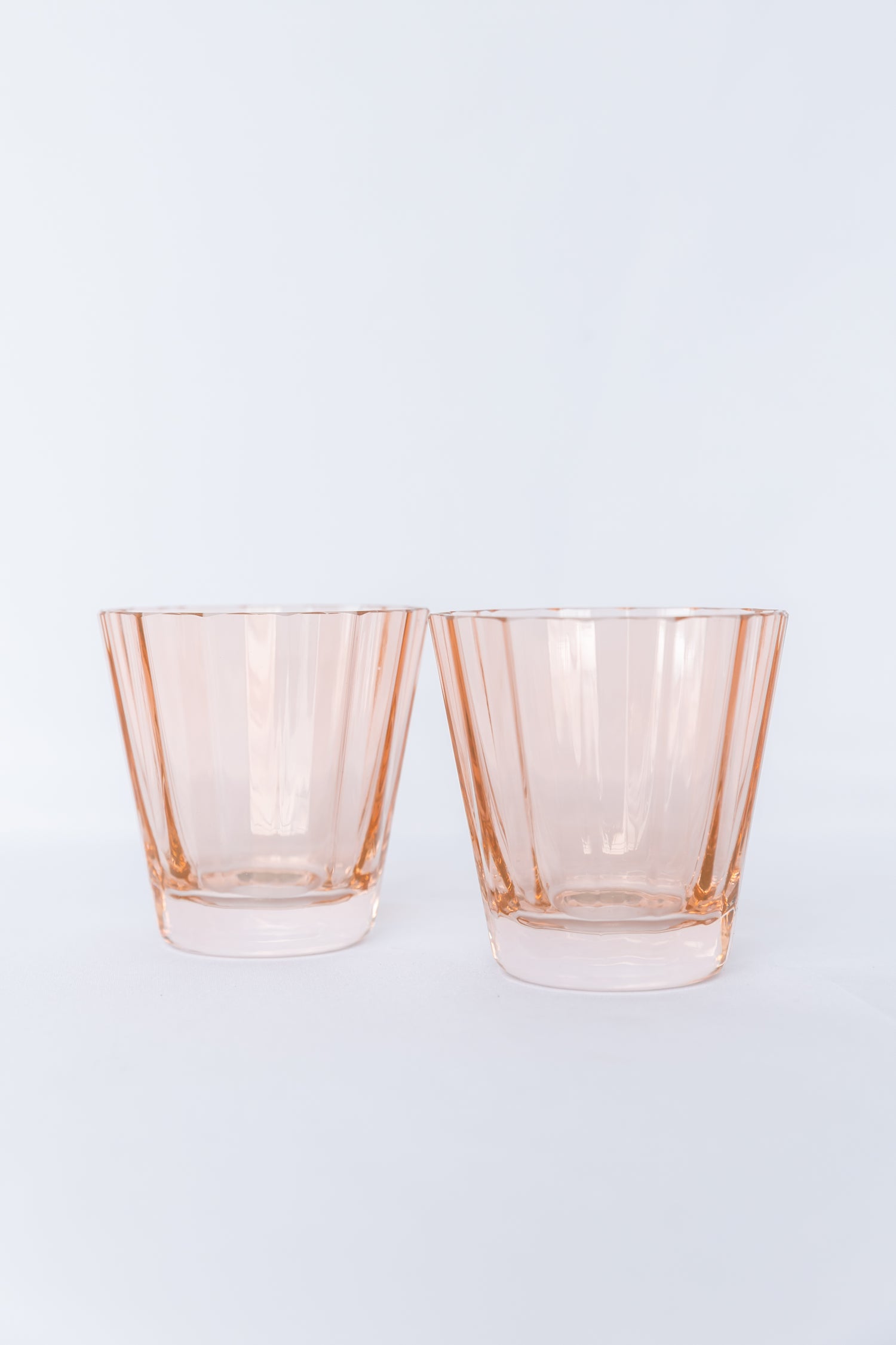 Estelle Colored Sunday Low Balls - Set of 2 {Blush Pink}