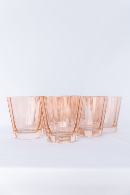 Estelle Colored Sunday Low Balls - Set of 6 {Blush Pink}