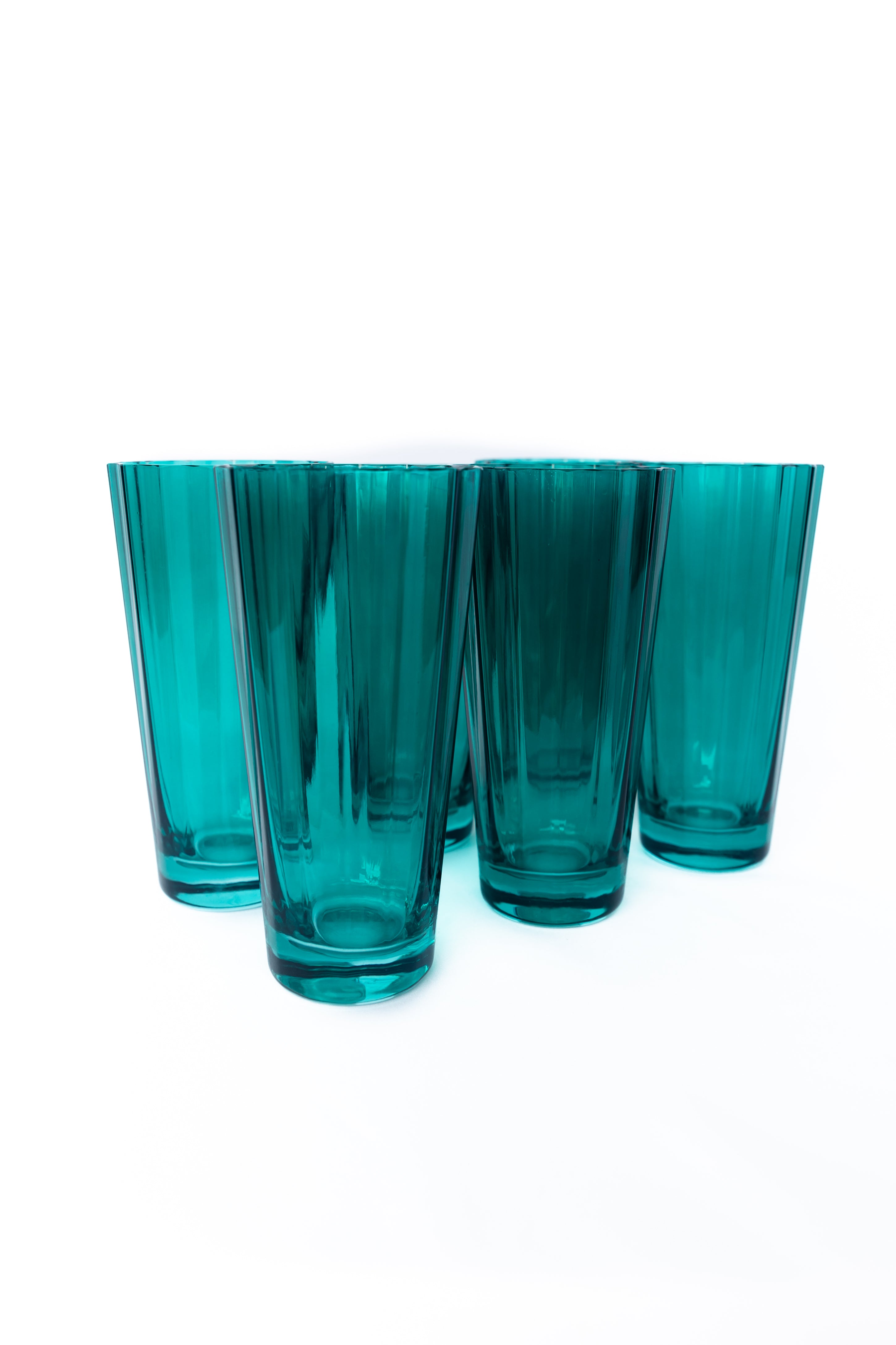 Estelle Colored Sunday High Balls - Set of 6 {Emerald Green}