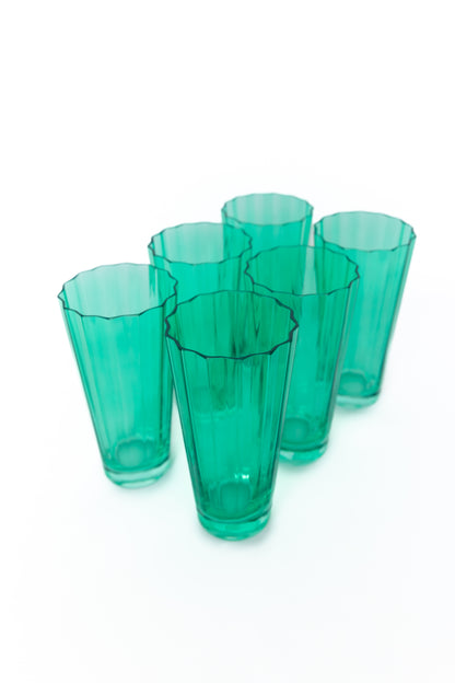 Estelle Colored Sunday High Balls - Set of 6 {Kelly Green}