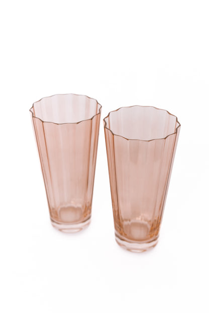 Estelle Colored Sunday High Balls - Set of 2 {Blush Pink}