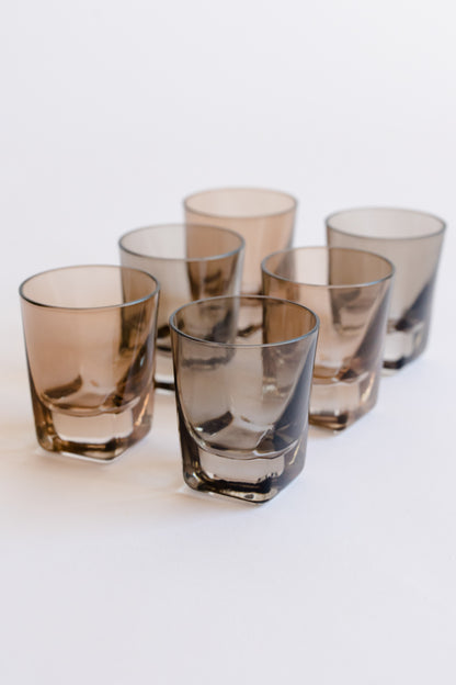 Estelle Colored Shot Glasses - Set of 6 {Smoke Mixed Set}