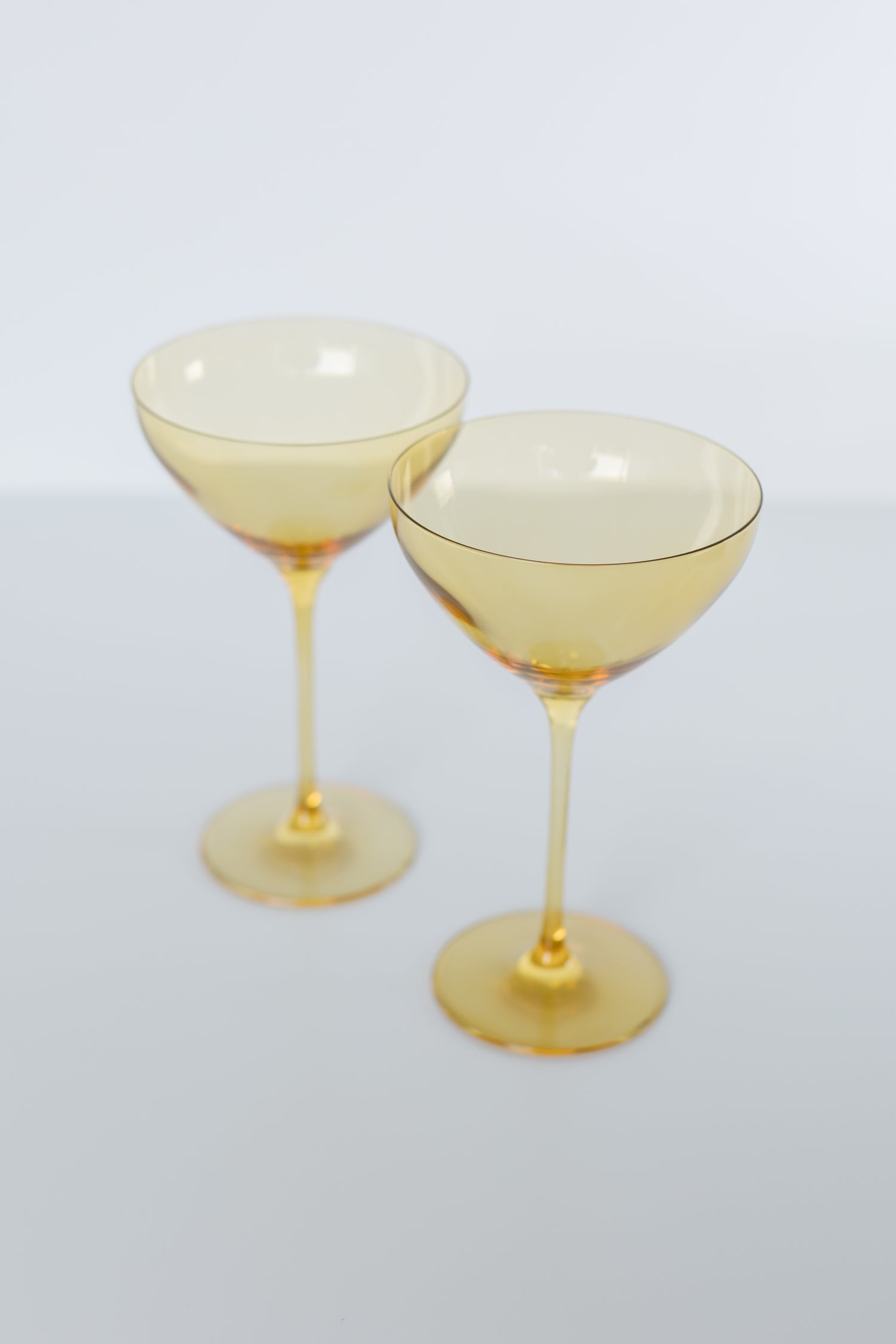 Estelle Colored Martini Glass - Set of 2 {Yellow}