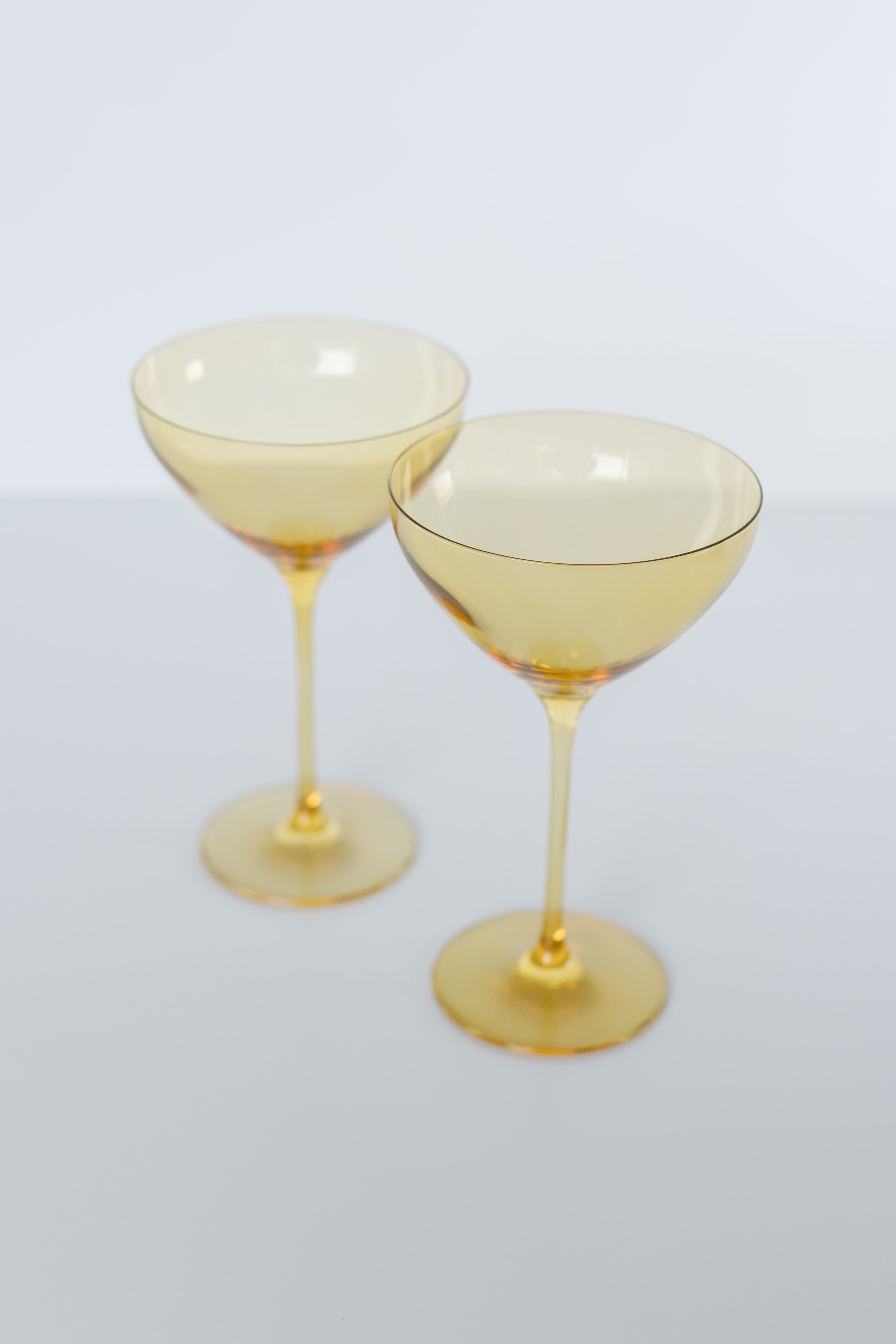 Estelle Colored Martini Glass - Set of 2 {Yellow}