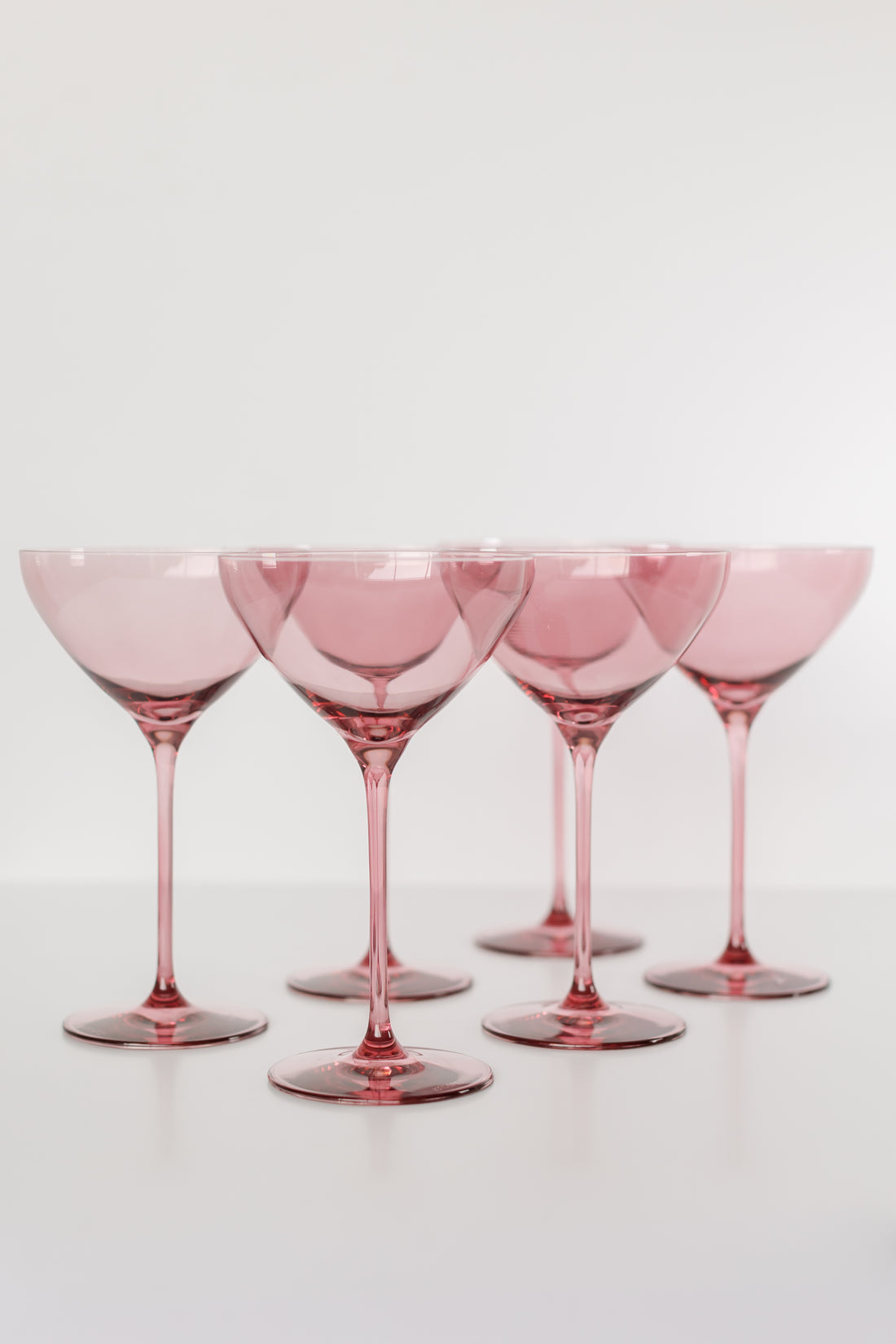 Estelle Colored Martini Glass - Set of 6 {Rose}