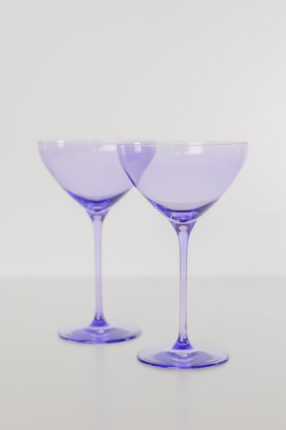 Estelle Colored Martini Glass - Set of 2 {Lavender}