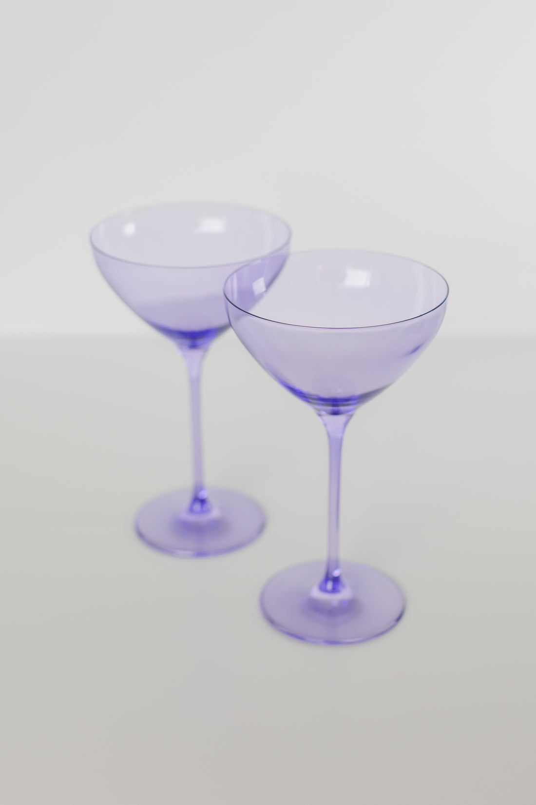 Estelle Colored Martini Glass - Set of 2 {Lavender}