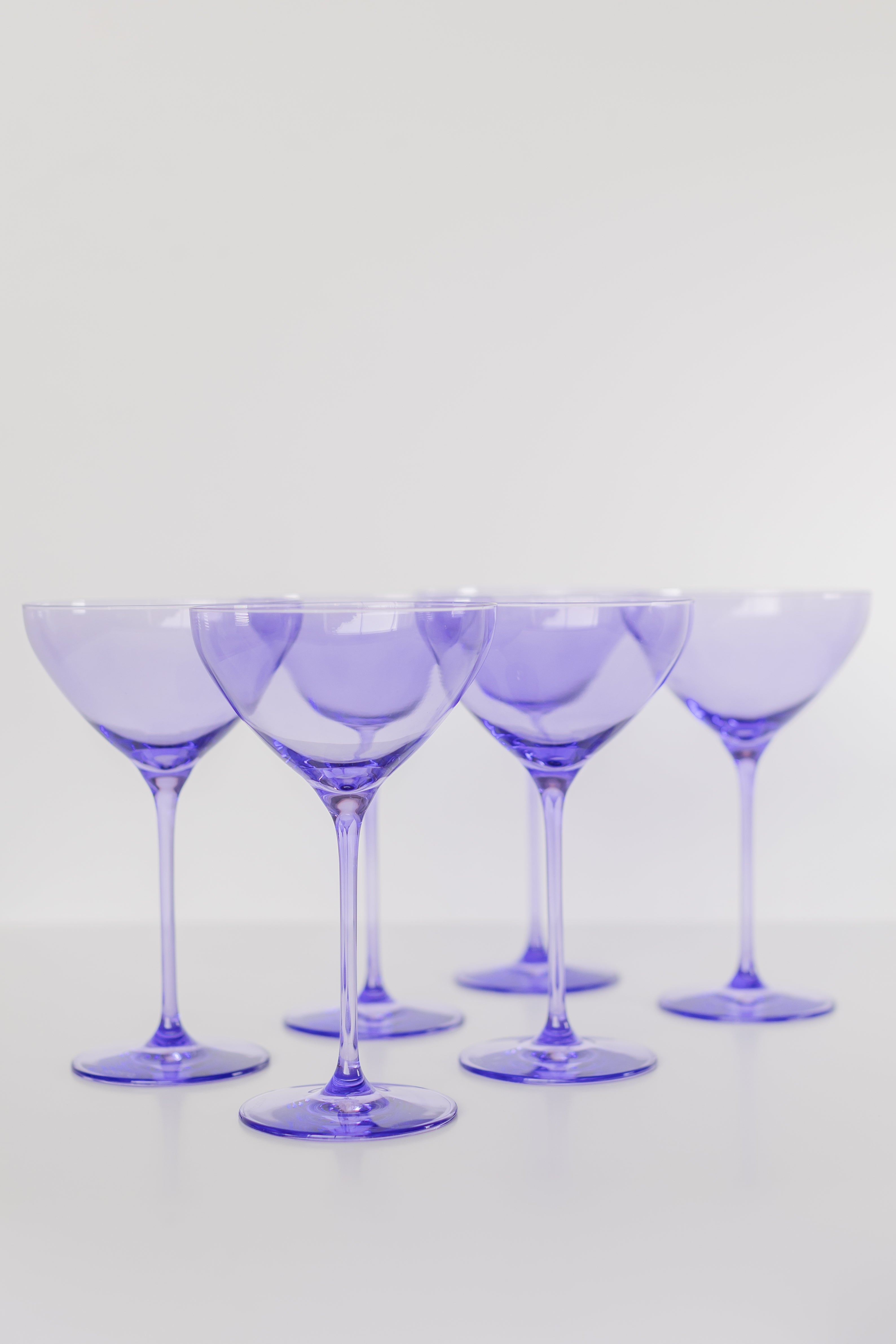 Estelle Colored Martini Glass - Set of 6 {Lavender}