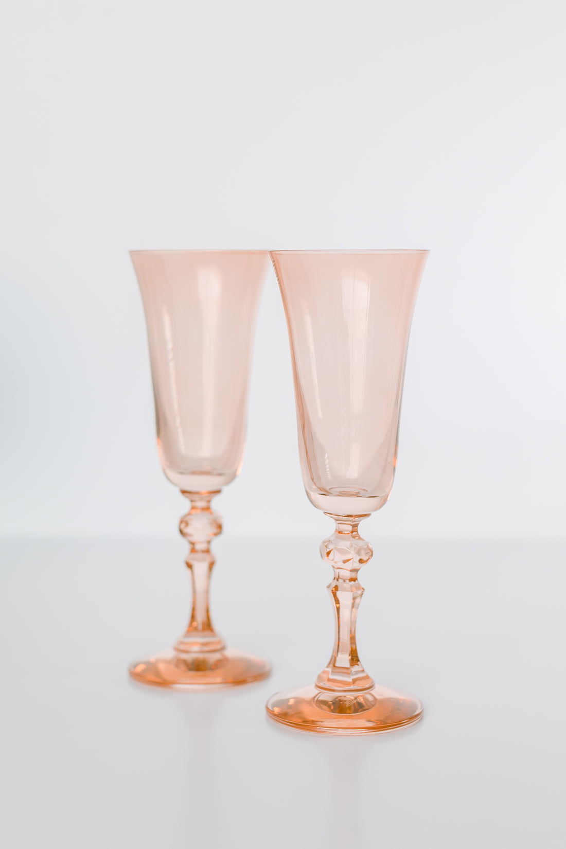 Estelle Colored Regal Flute - Set of 2 {Blush Pink}