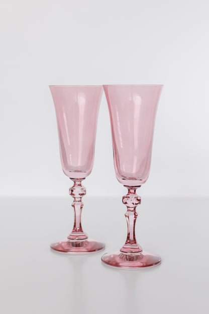 Estelle Colored Regal Flute - Set of 2 {Rose}