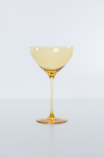 Estelle Colored Martini Glass - Set of 2 {Yellow}