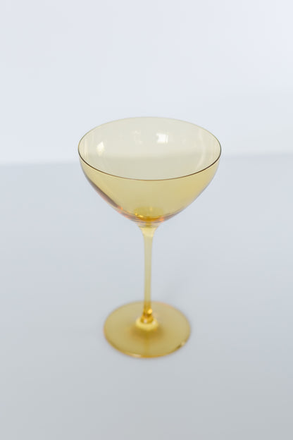 Estelle Colored Martini Glass - Set of 2 {Yellow}