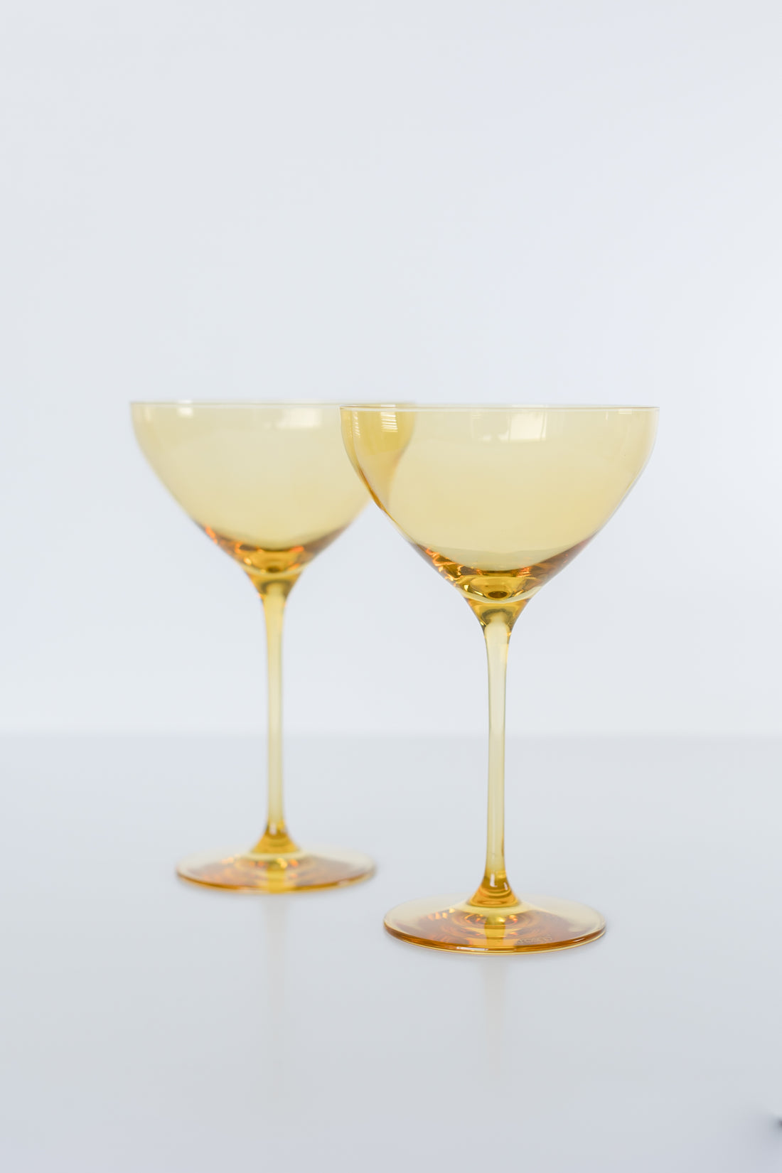 Estelle Colored Martini Glass - Set of 2 {Yellow}