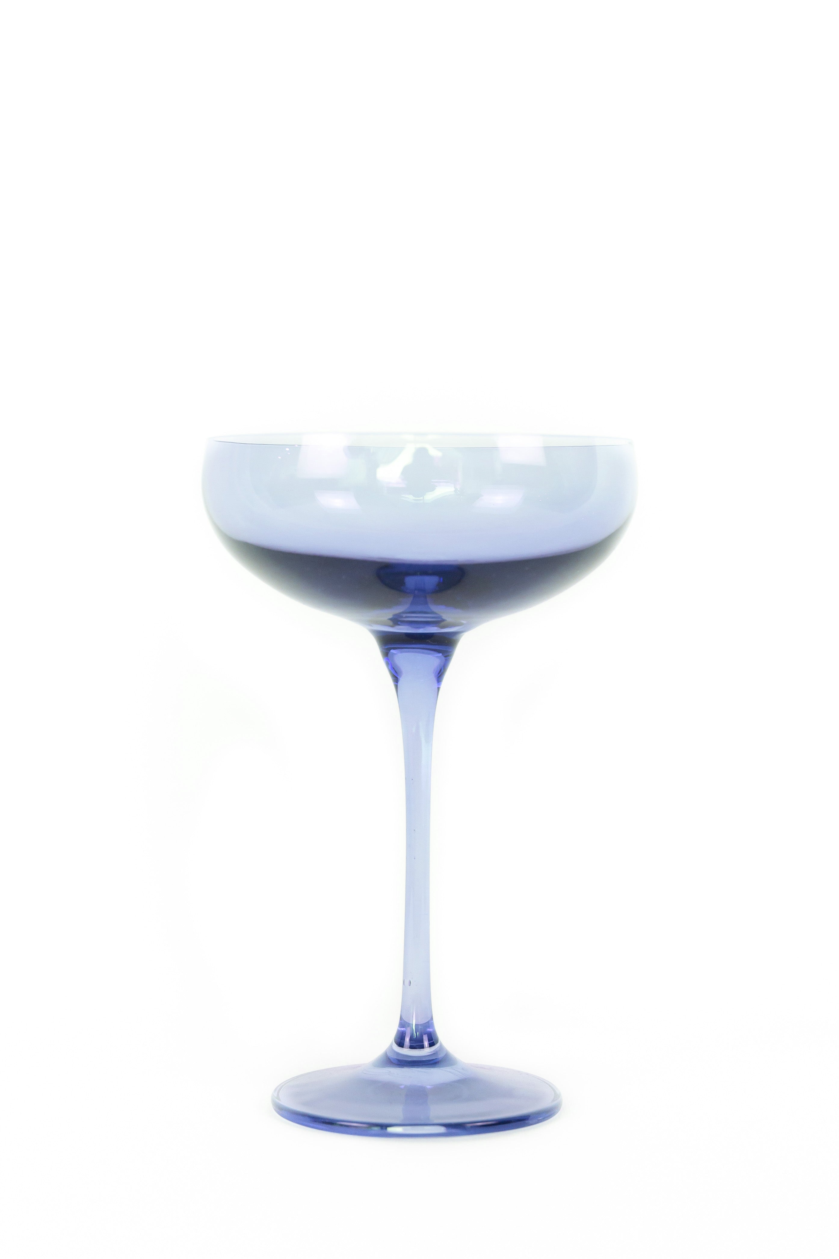 Estelle Colored Champagne Coupe Stemware - Set of 6 {Cobalt Blue}