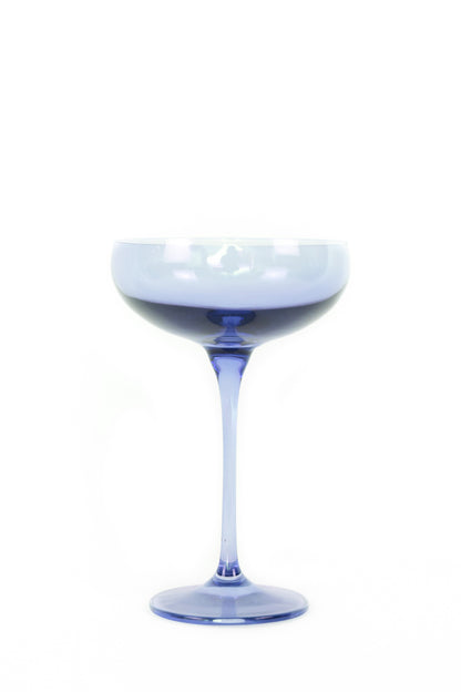 Estelle Colored Champagne Coupe Stemware - Set of 2 {Cobalt Blue}