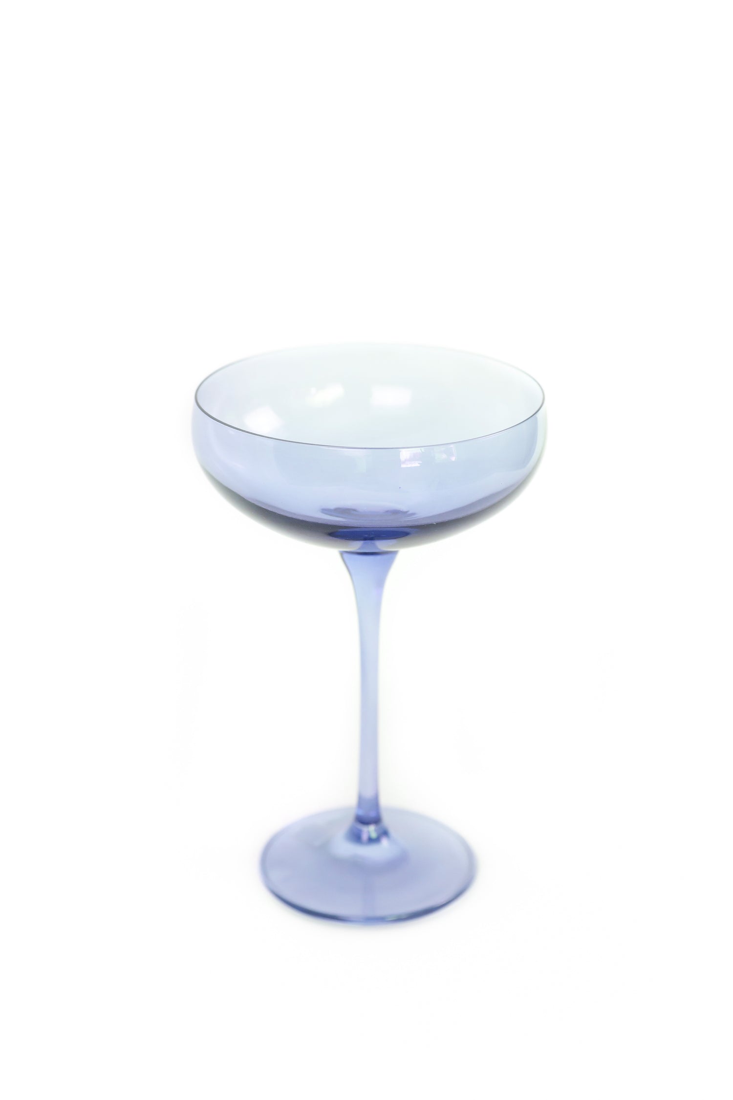 Estelle Colored Champagne Coupe Stemware - Set of 6 {Cobalt Blue}