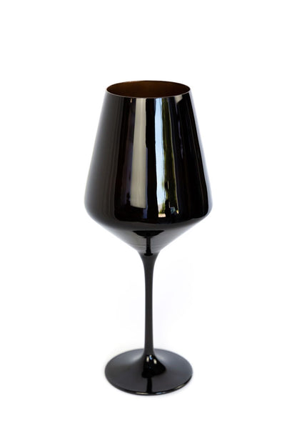 Estelle Colored Wine Stemware - Set of 6 {Black}