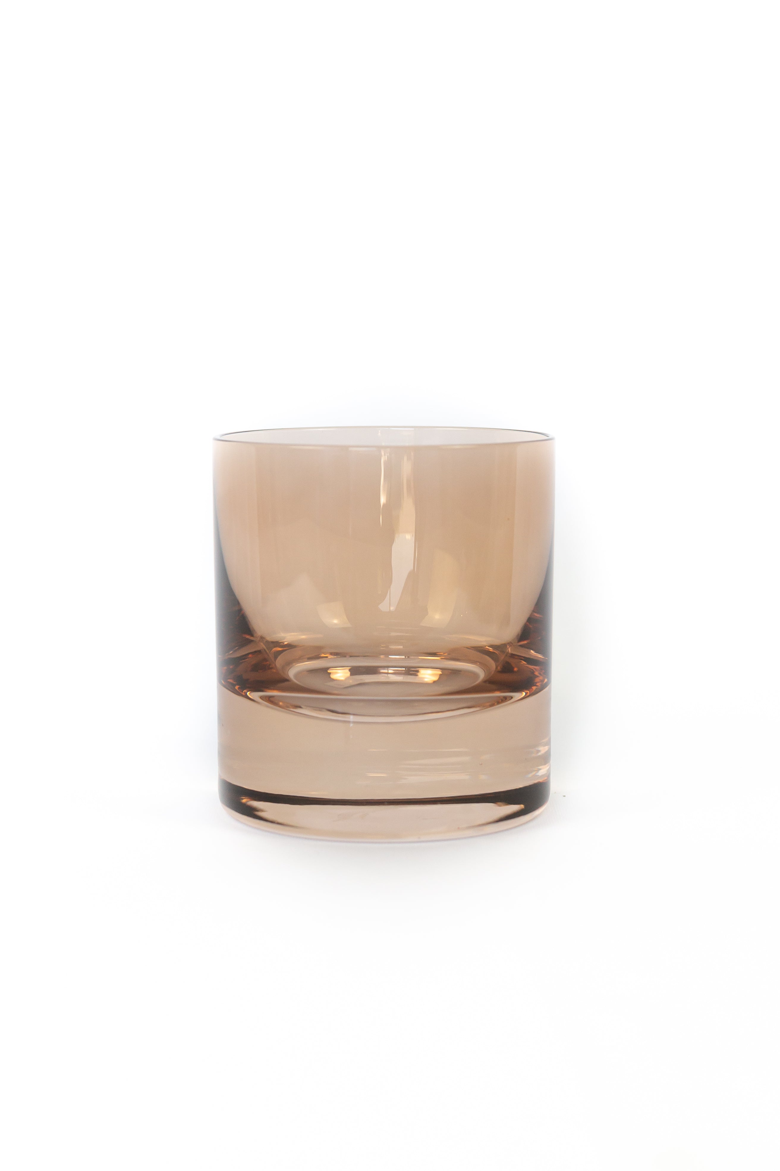 Estelle Colored Rocks Glass -  Set of 2 {Mocha Mousse (Our Amber Smoke)}