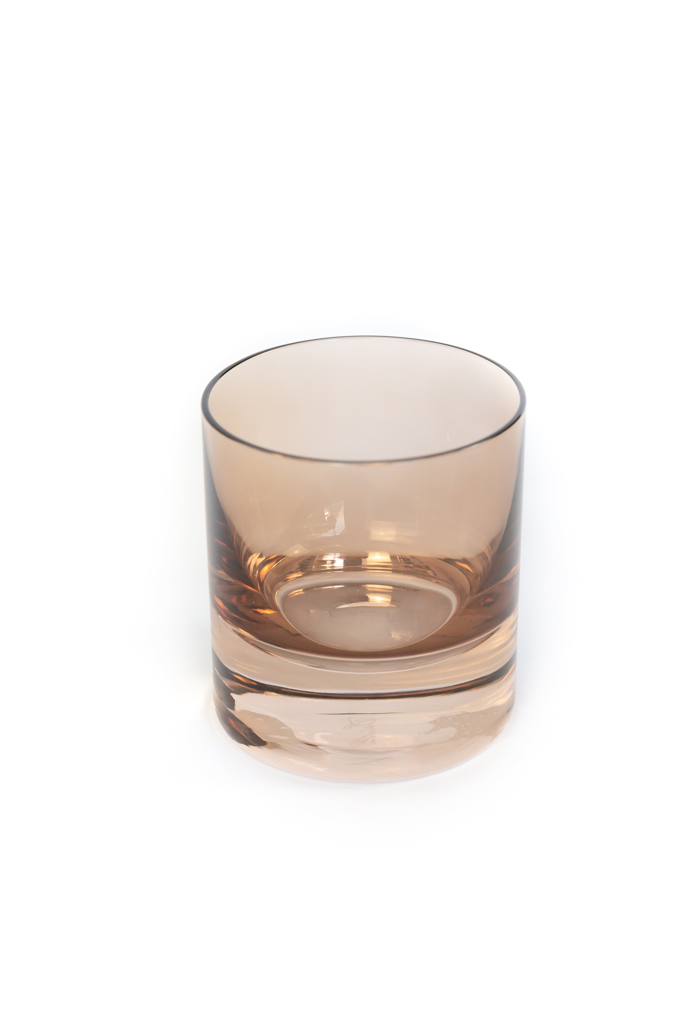 Estelle Colored Rocks Glass -  Set of 2 {Mocha Mousse (Our Amber Smoke)}