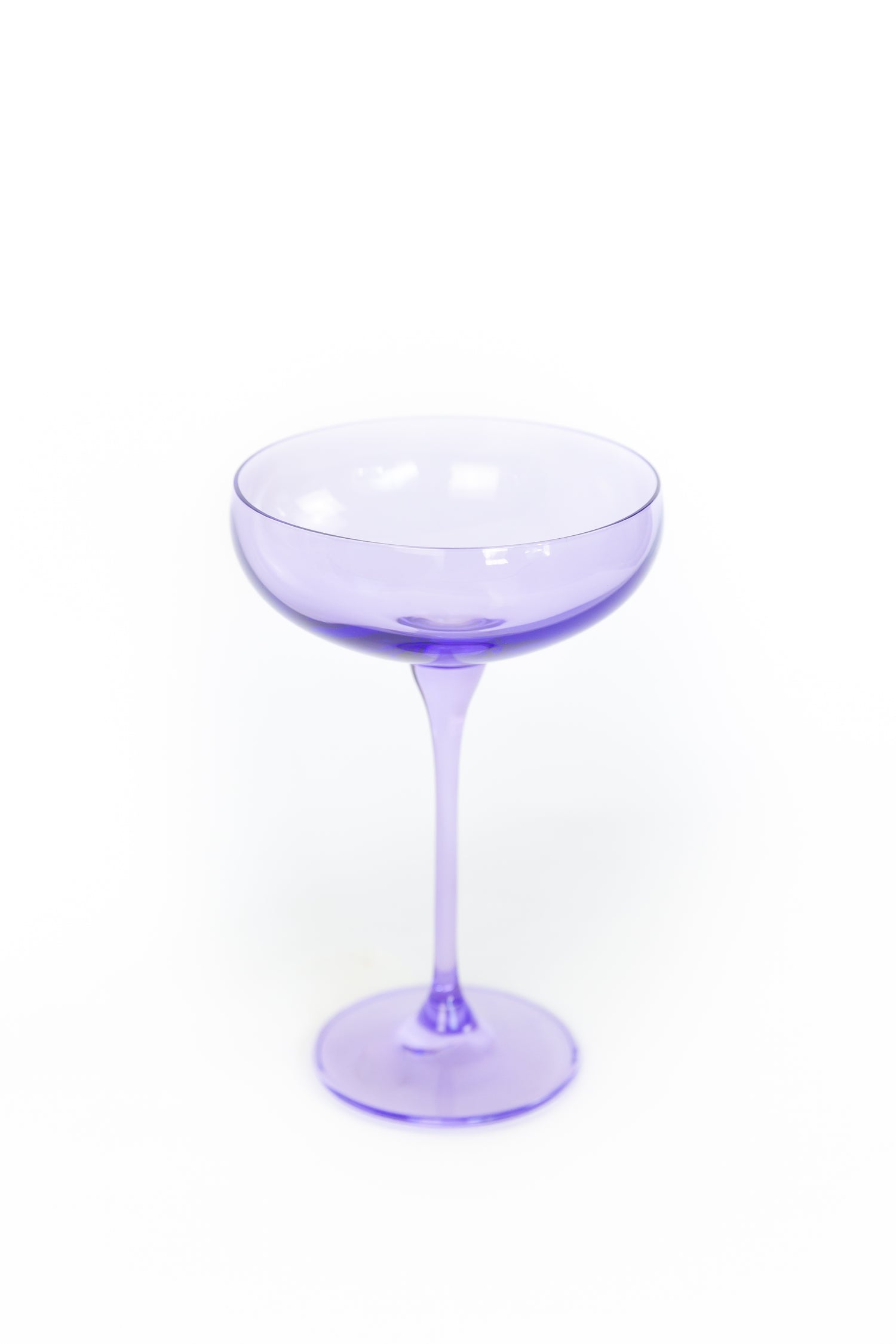 Estelle Colored Champagne Coupe Stemware - Set of 6 {Lavender}