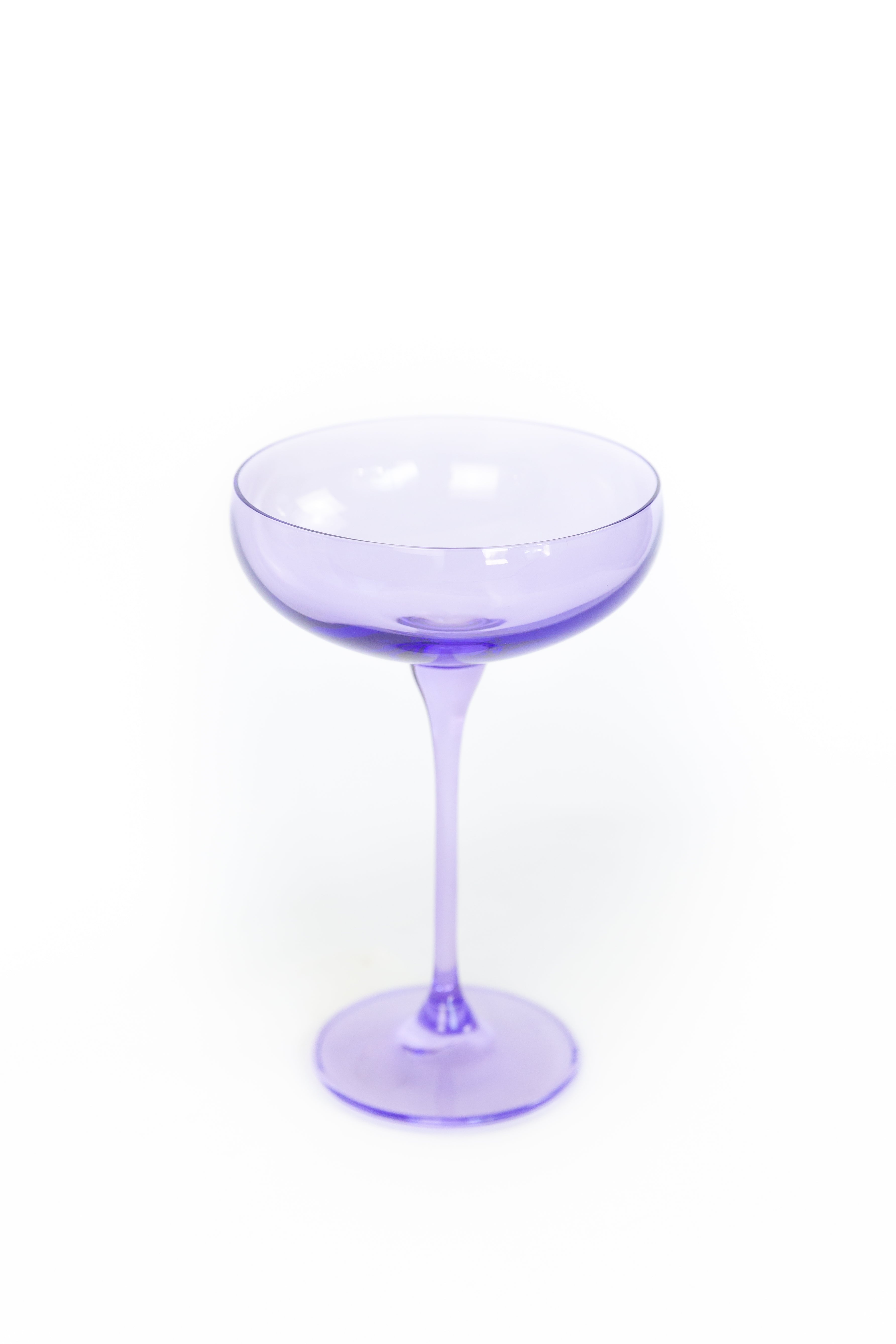 Estelle Colored Champagne Coupe Stemware - Set of 6 {Lavender}