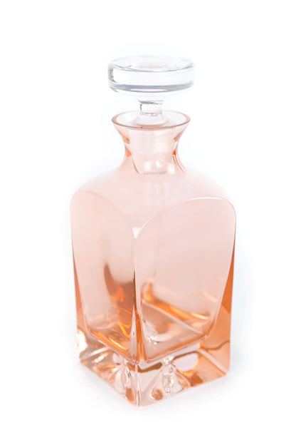 Estelle Colored Decanter- Heritage {Blush Pink}