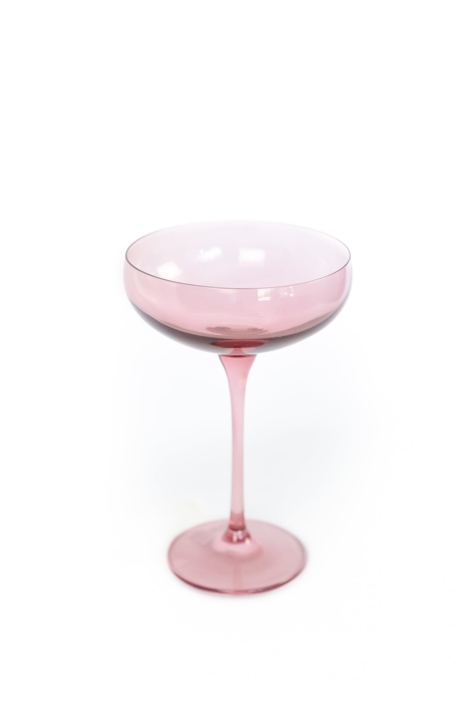 Estelle Colored Champagne Coupe Stemware - Set of 6 {Rose}