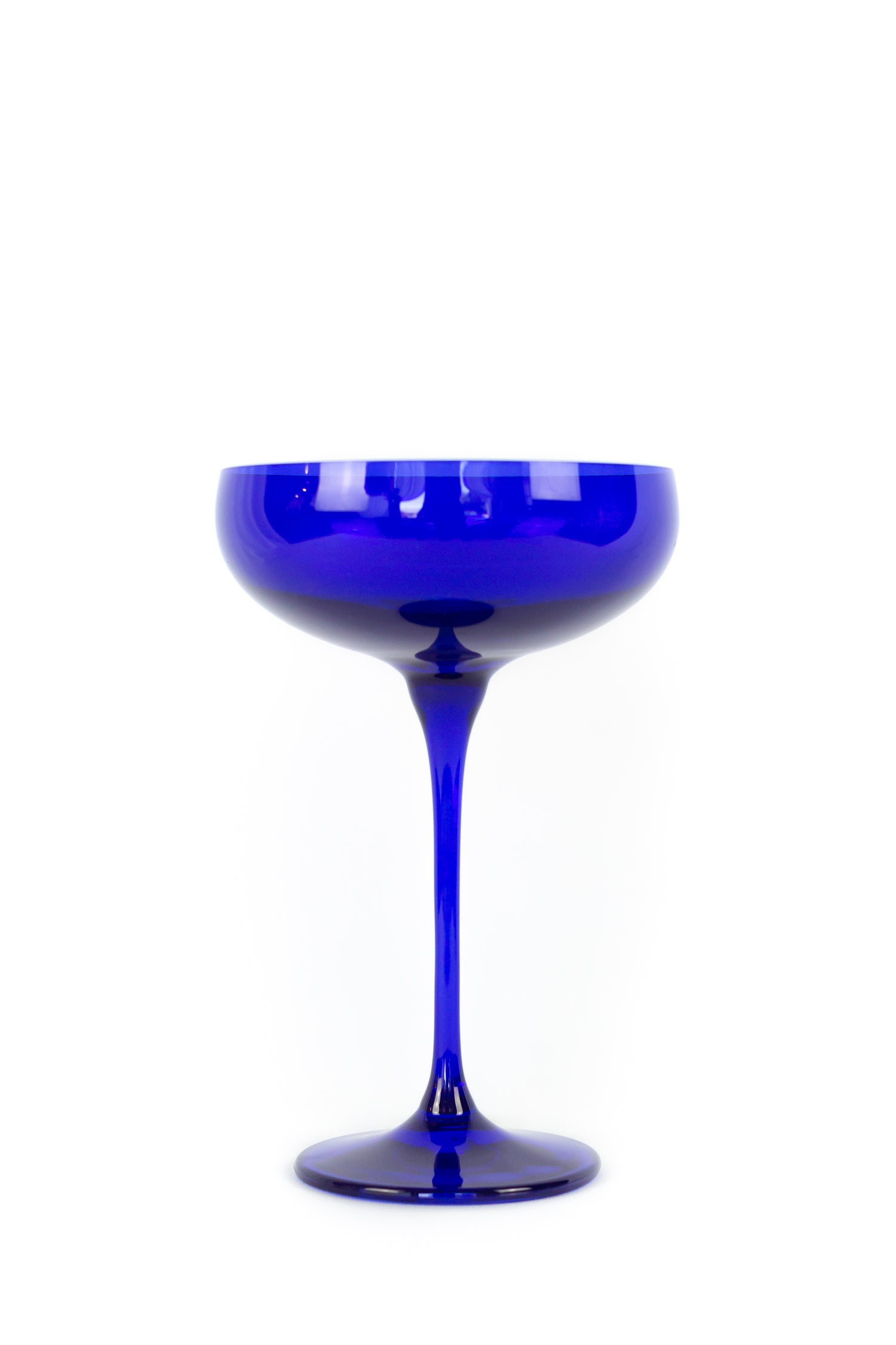 Estelle Colored Champagne Coupe Stemware - Set of 2 {Royal Blue}