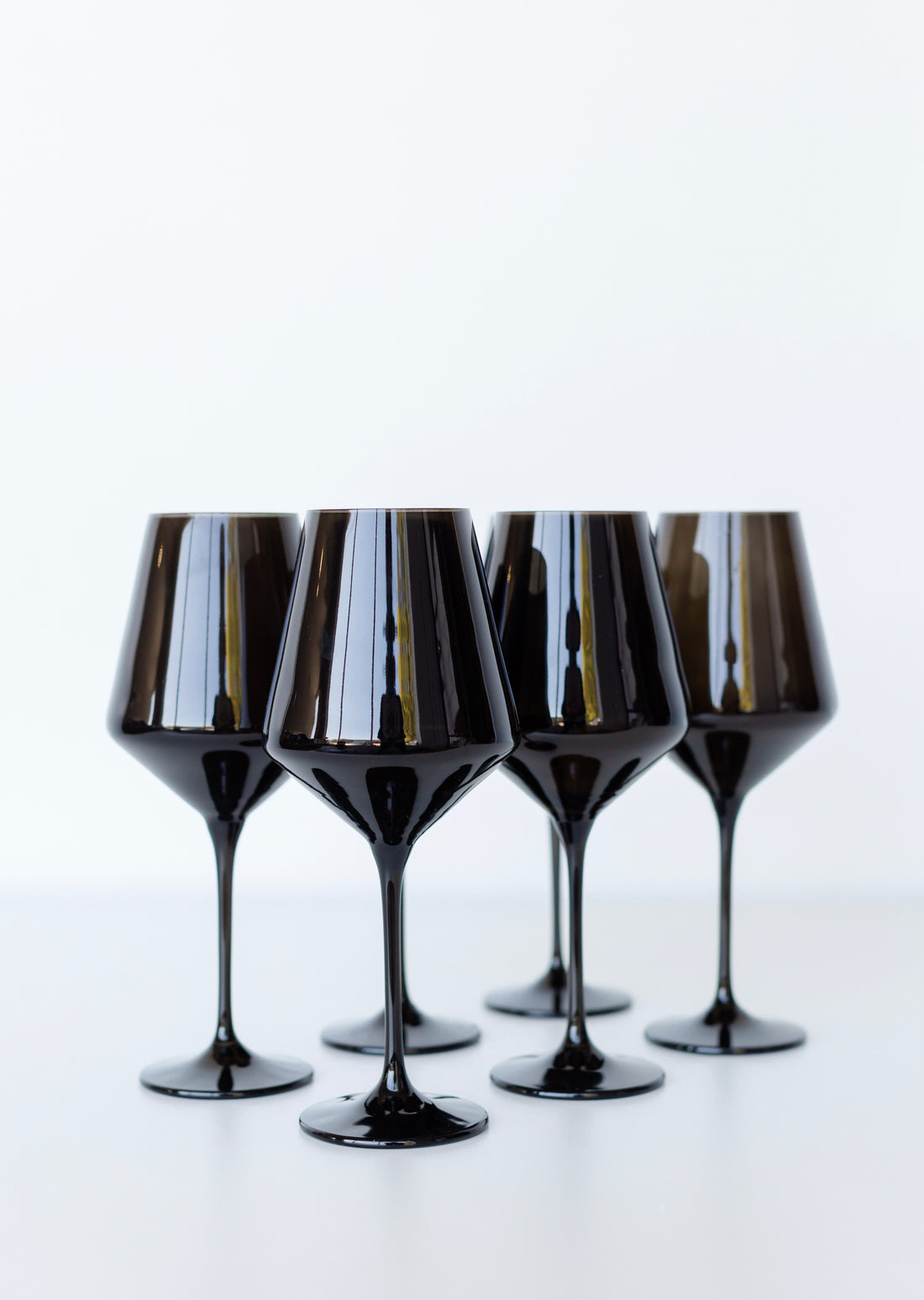 Estelle Colored Wine Stemware - Set of 6 {Black}