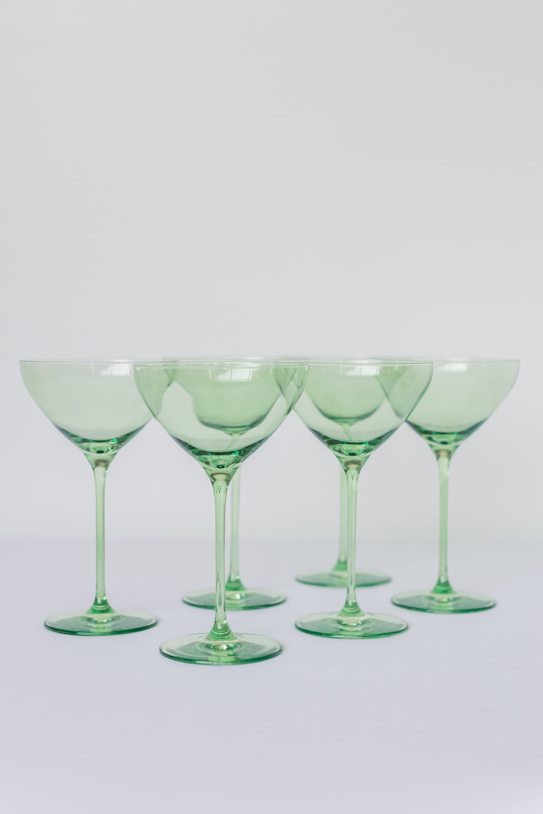 Estelle Colored Martini Glass - Set of 6 {Mint Green}