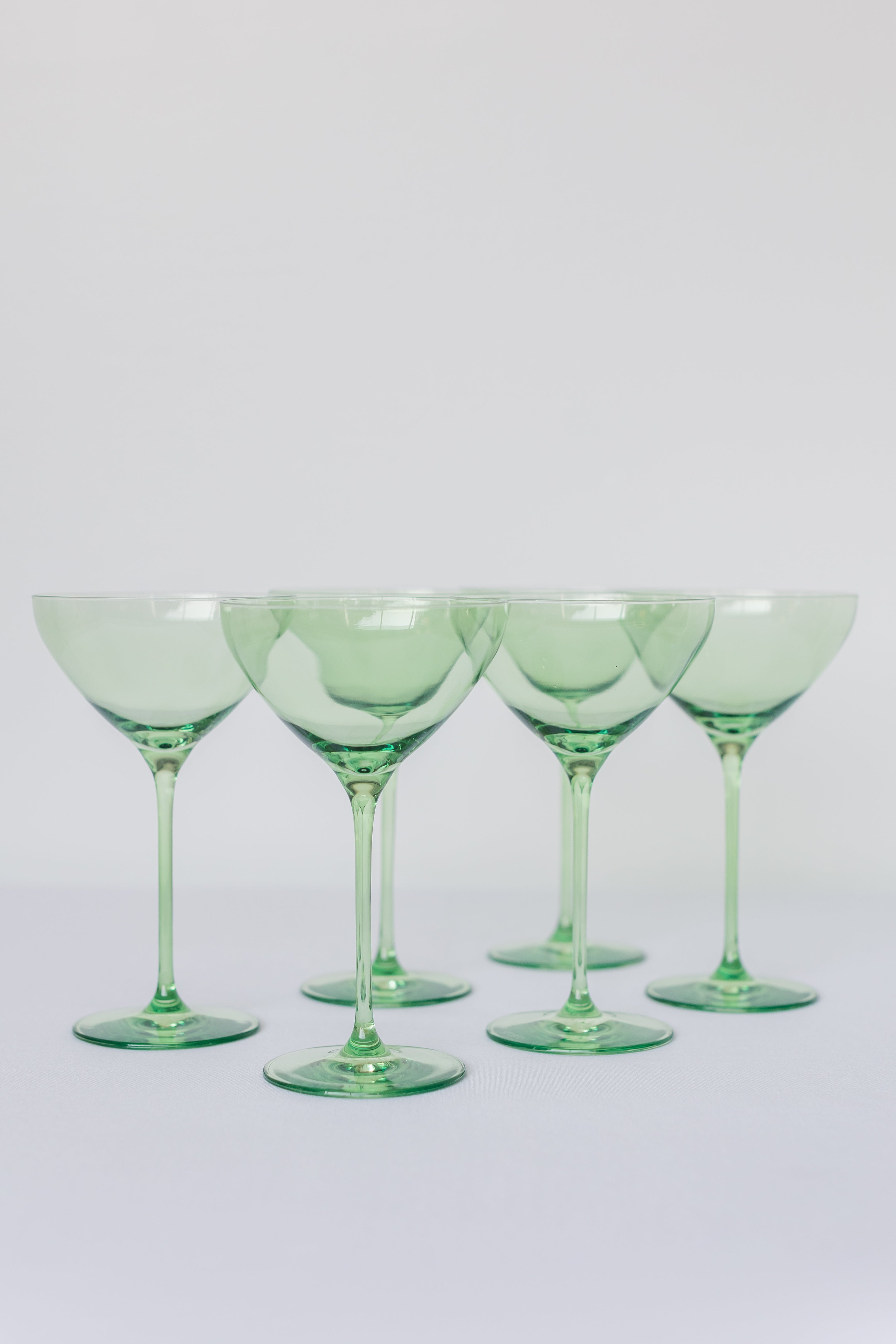 Estelle Colored Martini Glass - Set of 6 {Mint Green}