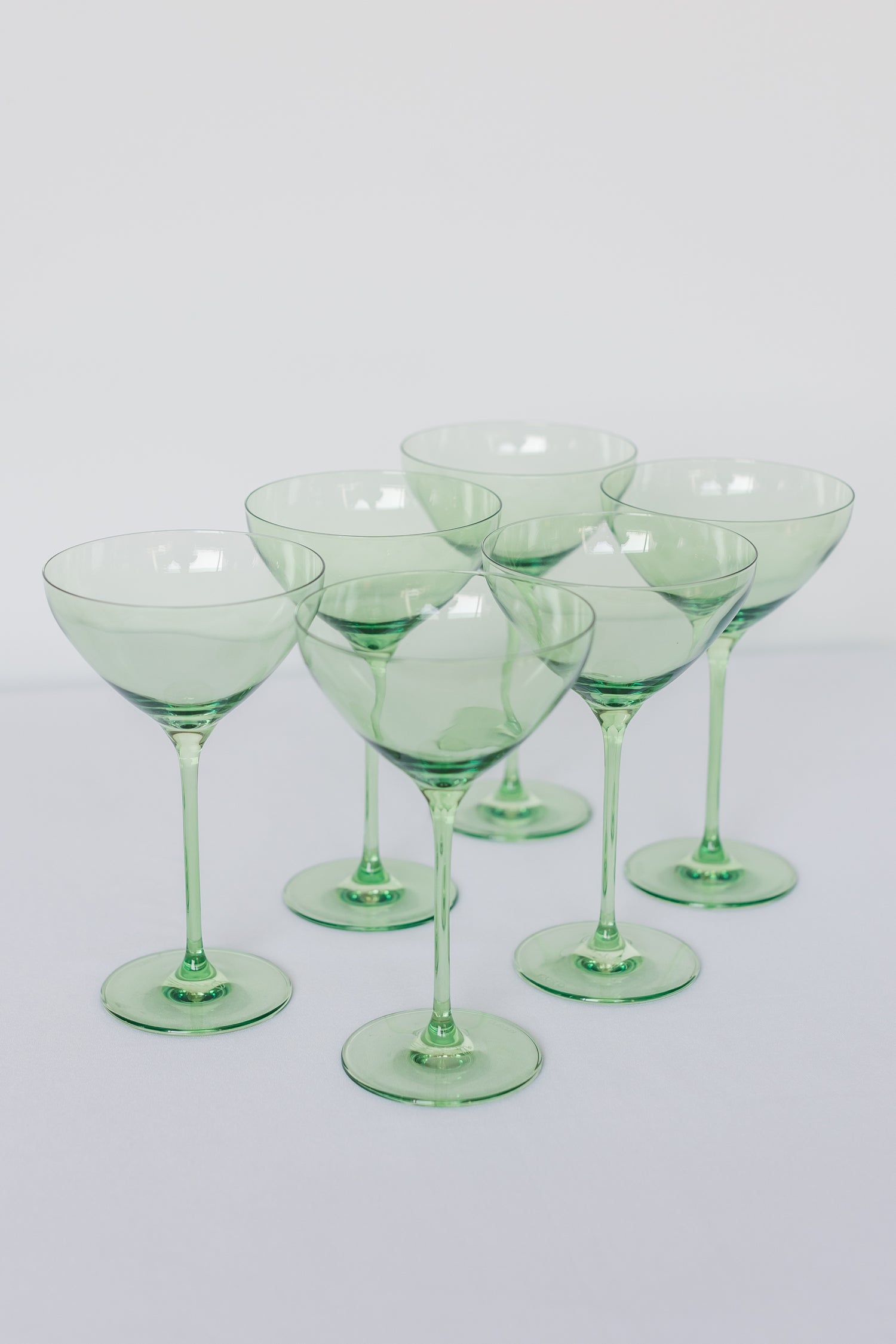 Estelle Colored Martini Glass - Set of 6 {Mint Green}