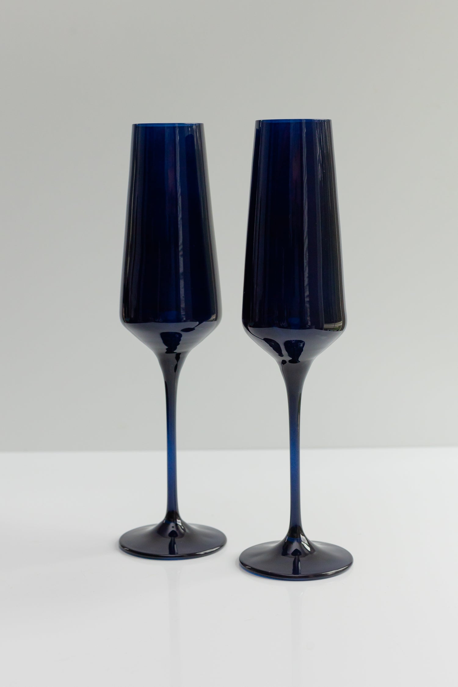 Estelle Colored Champagne Flute - Set of 2 {Midnight Blue}