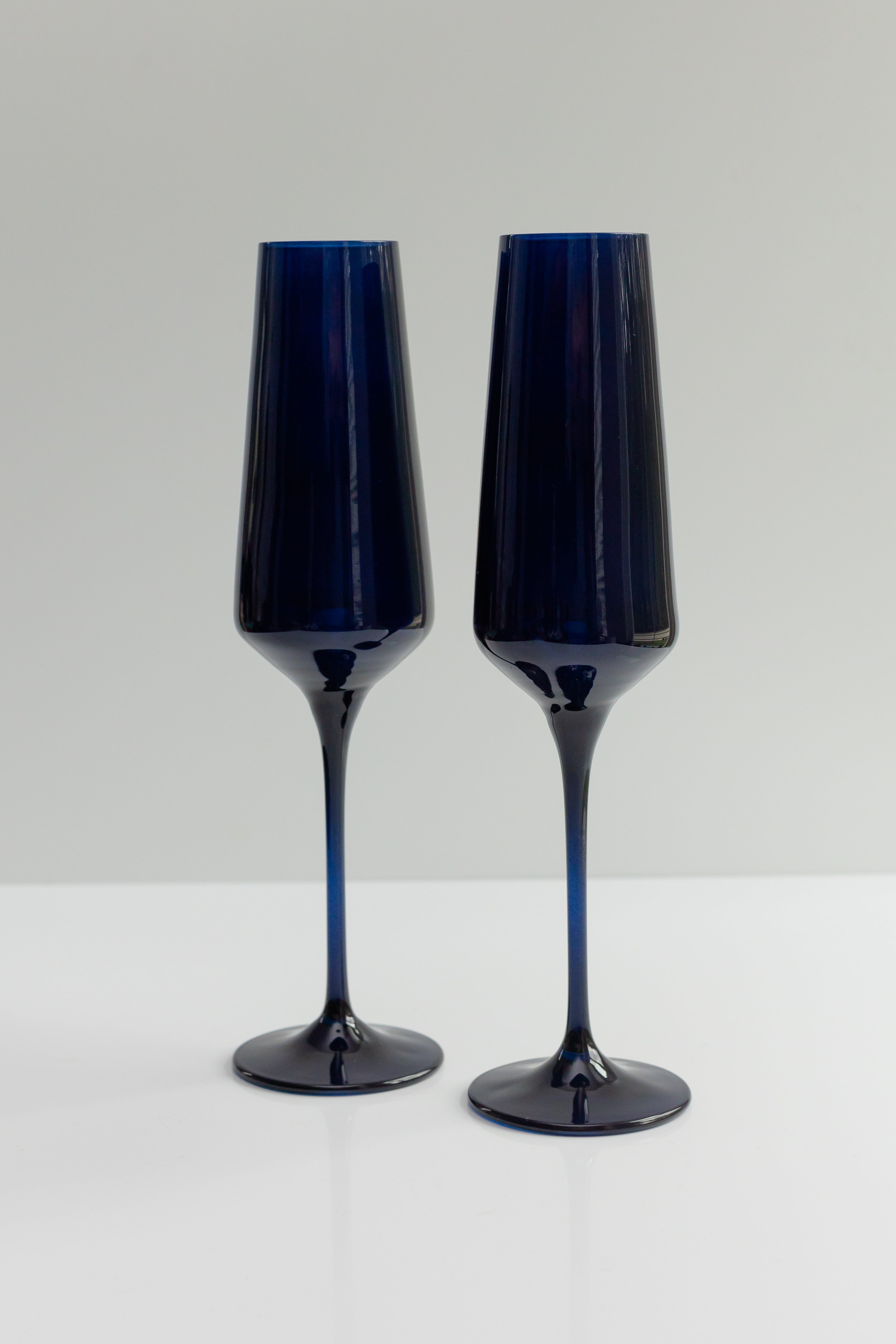 Estelle Colored Champagne Flute - Set of 2 {Midnight Blue}