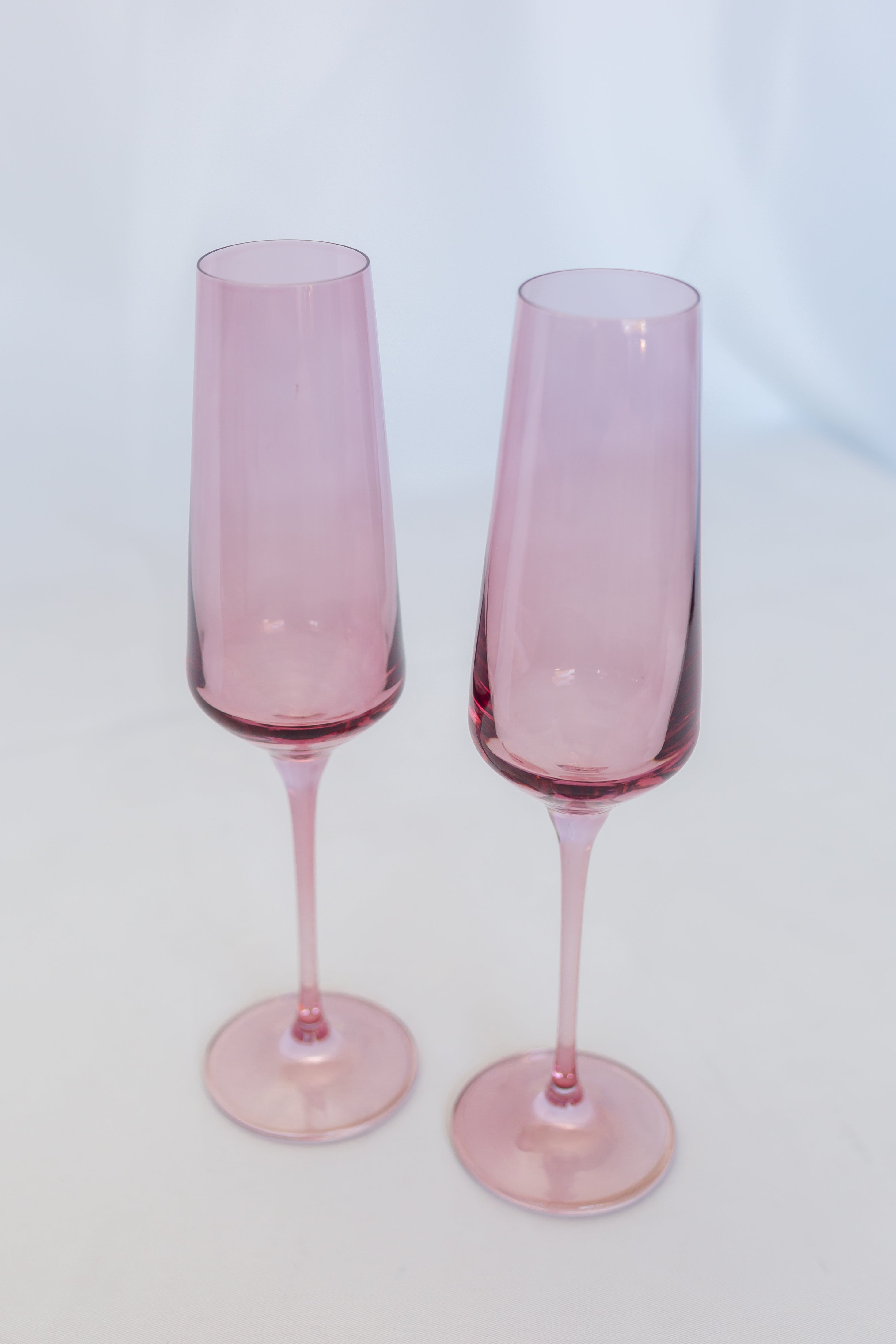 Estelle Colored Champagne Flute - Set of 2 {Rose}