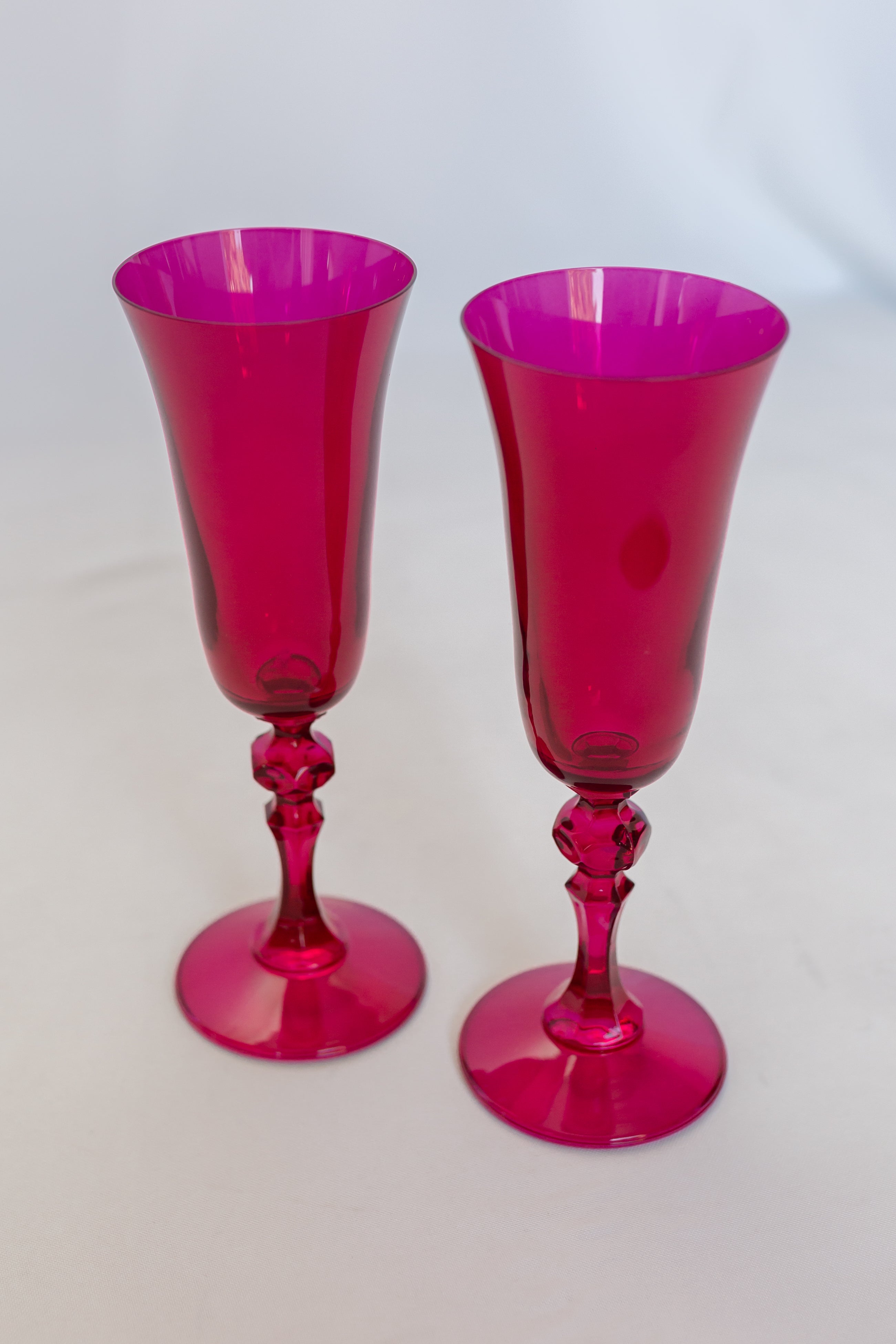 Estelle Colored Regal Flute - Set of 2 {Viva Magenta (Our Fuchsia)}