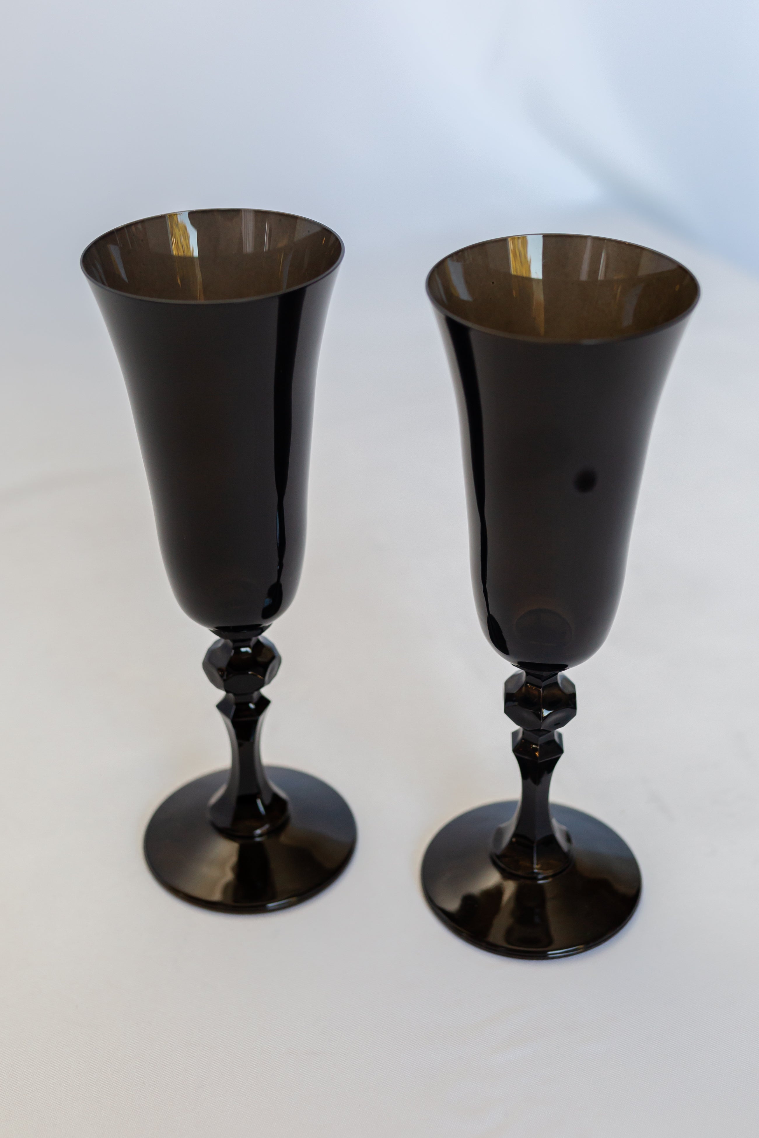 Estelle Colored Regal Flute - Set of 2 {Black}