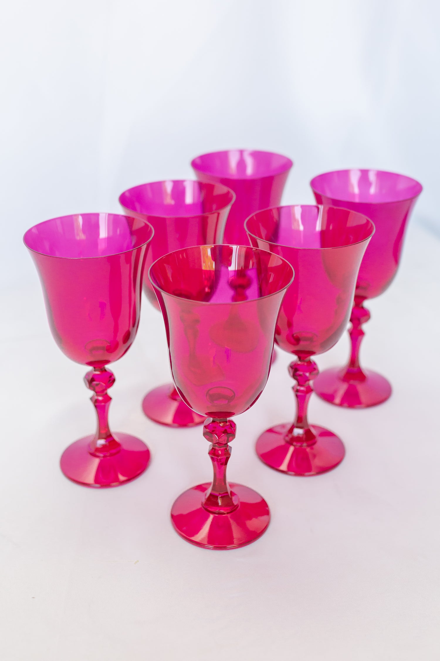 Estelle Colored Regal Goblet - Set of 6 {Viva Magenta (Our Fuchsia)}