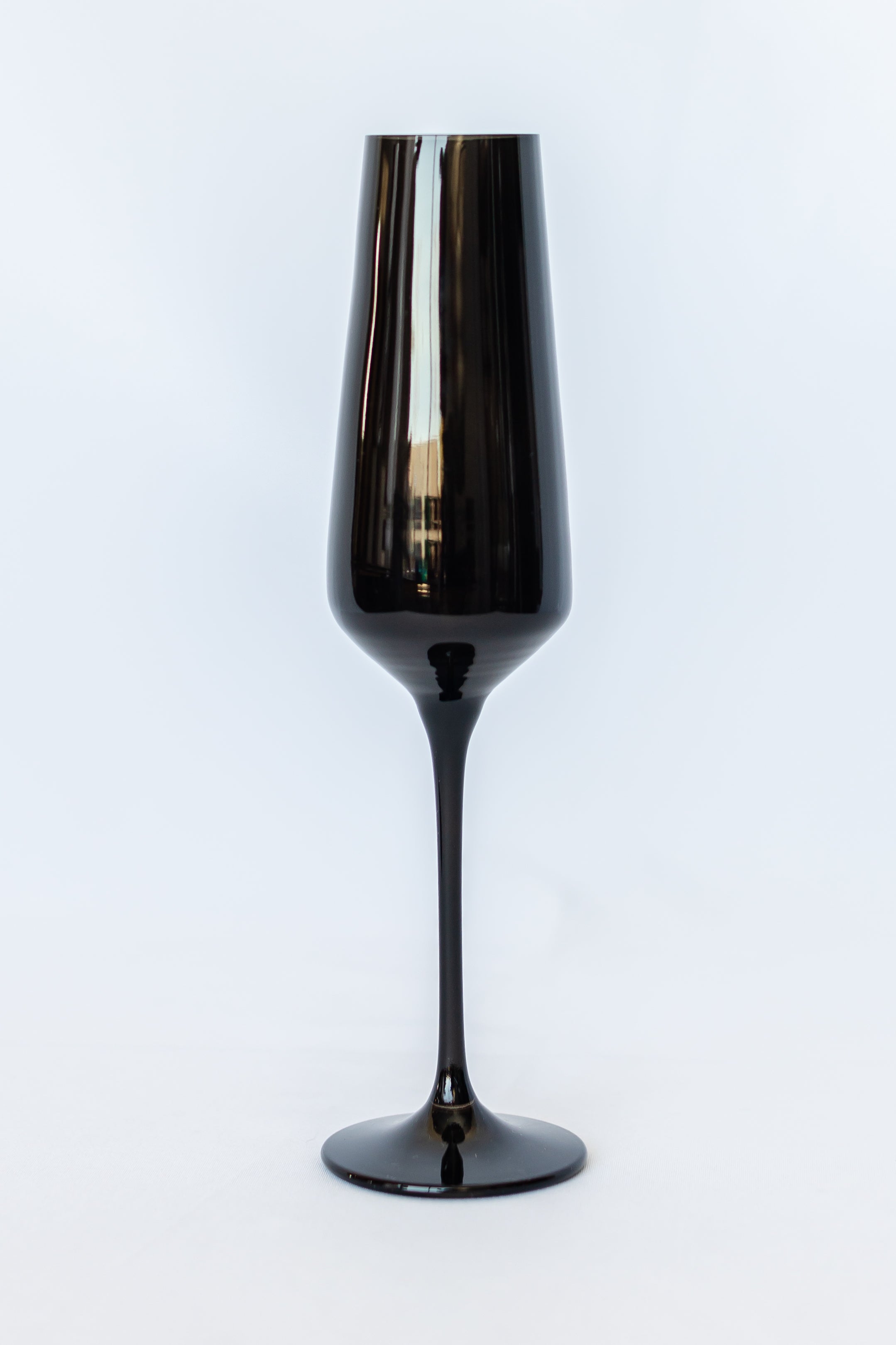 Estelle Colored Champagne Flute - Set of 6 {Black}